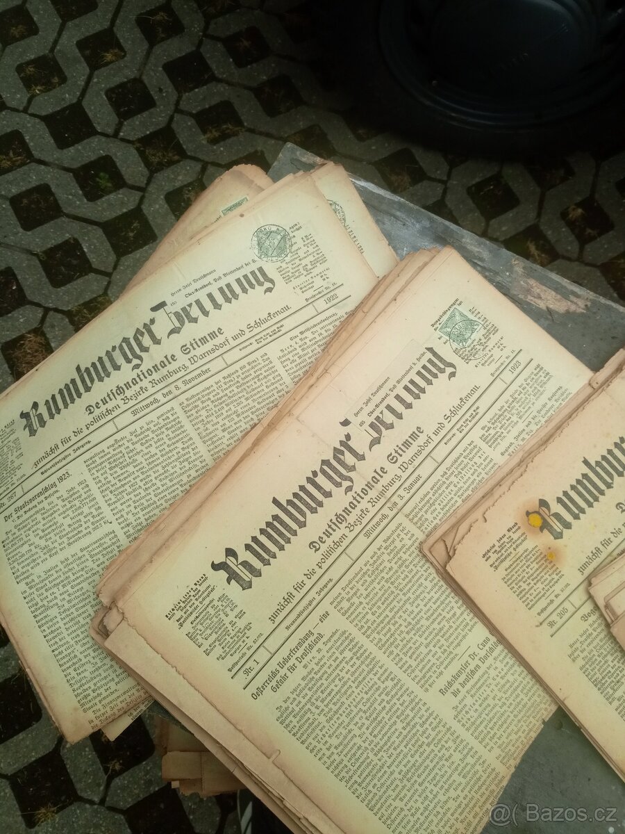 Rumburger Zeitung stare sudetske predvalecne noviny - 7