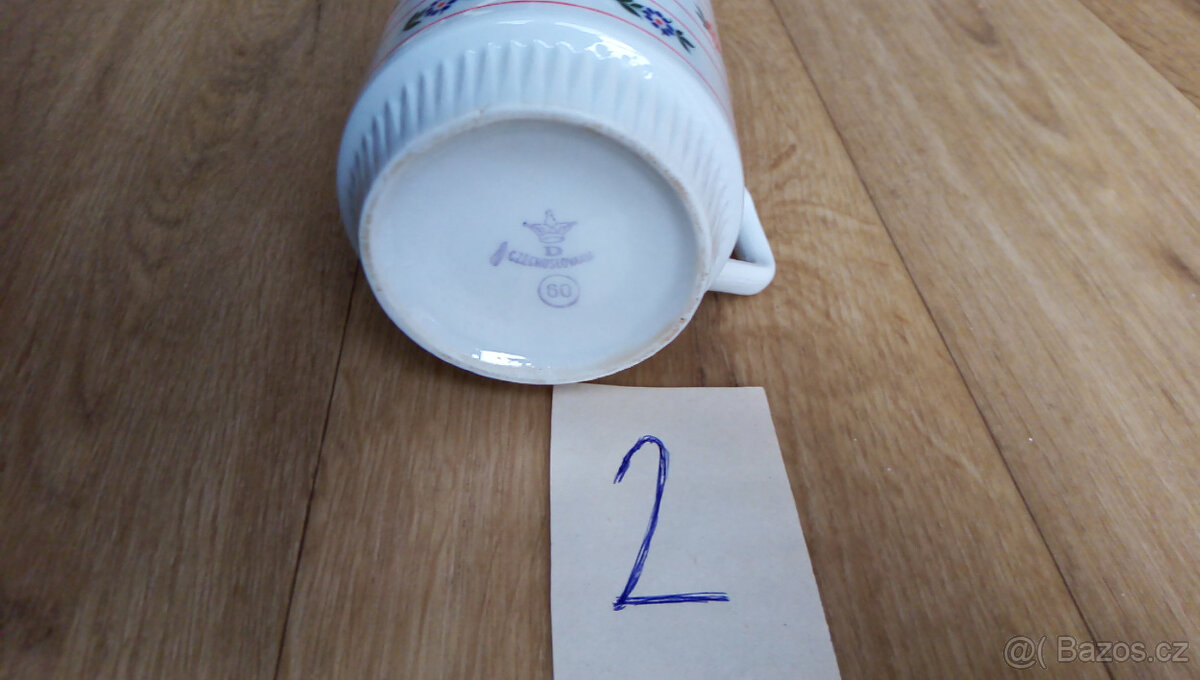 Retro hrnek, Czechoslovakia, Royal Dux Dubí - 7