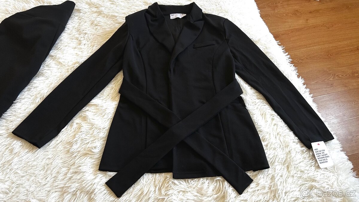 Černý set sako + kalhoty - 7