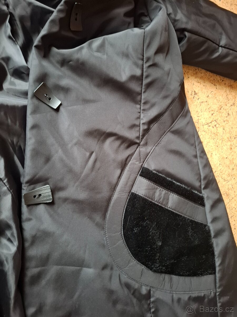 Černý dámský kabát 44 - 7