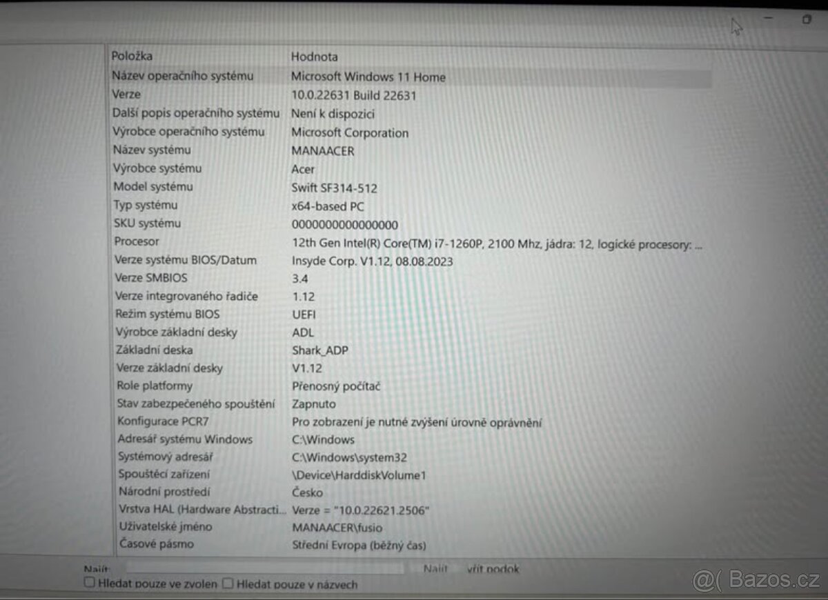 Acer swift 3 celokovový - 7