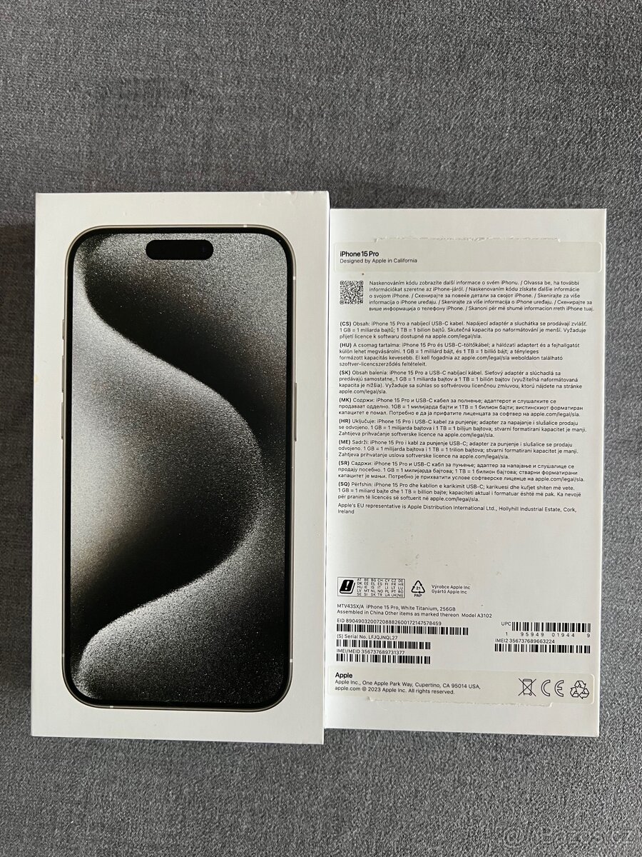 Apple iPhone 15 Pro, 256GB, White Titanium - 7