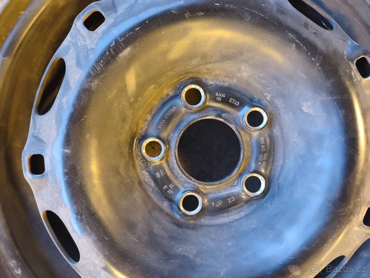 Plechový disk fabia 5x100 t 14 - 7