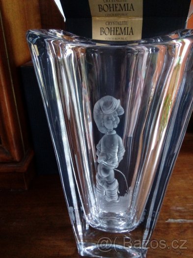 Sklo váza "Čůrající chlapeček" - 7