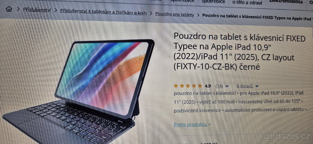 Pouzdro na iPad s klávesnicí - 7