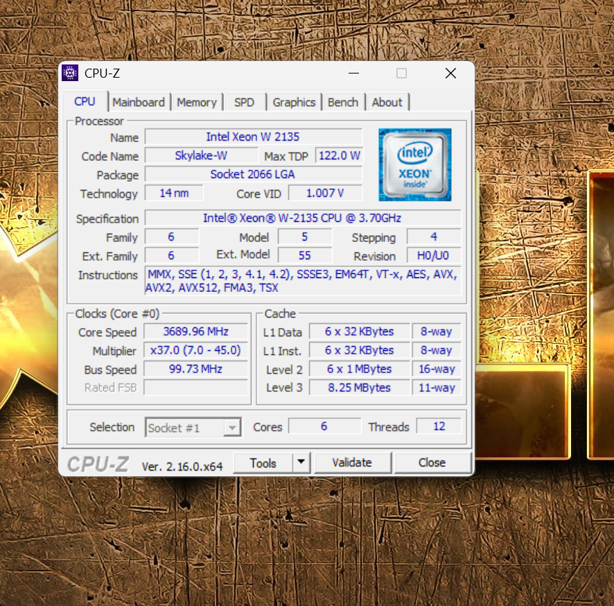 DELL Precision Tower 5820 - XEON W-2135 v4, 64 GB RAM - 7