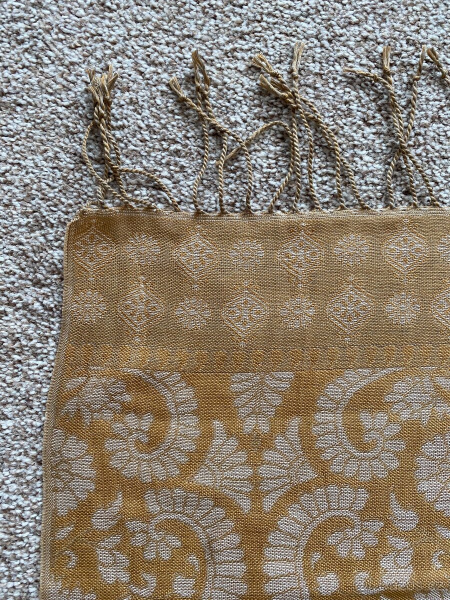 Velký dámský šátek se vzorem - akryl - 7