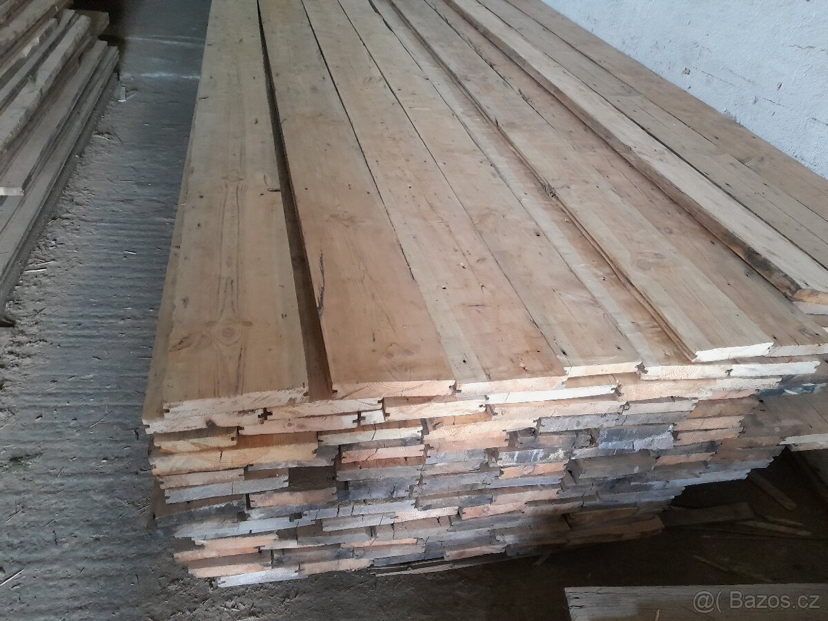 Prodám staré podlahové fošny. - 7