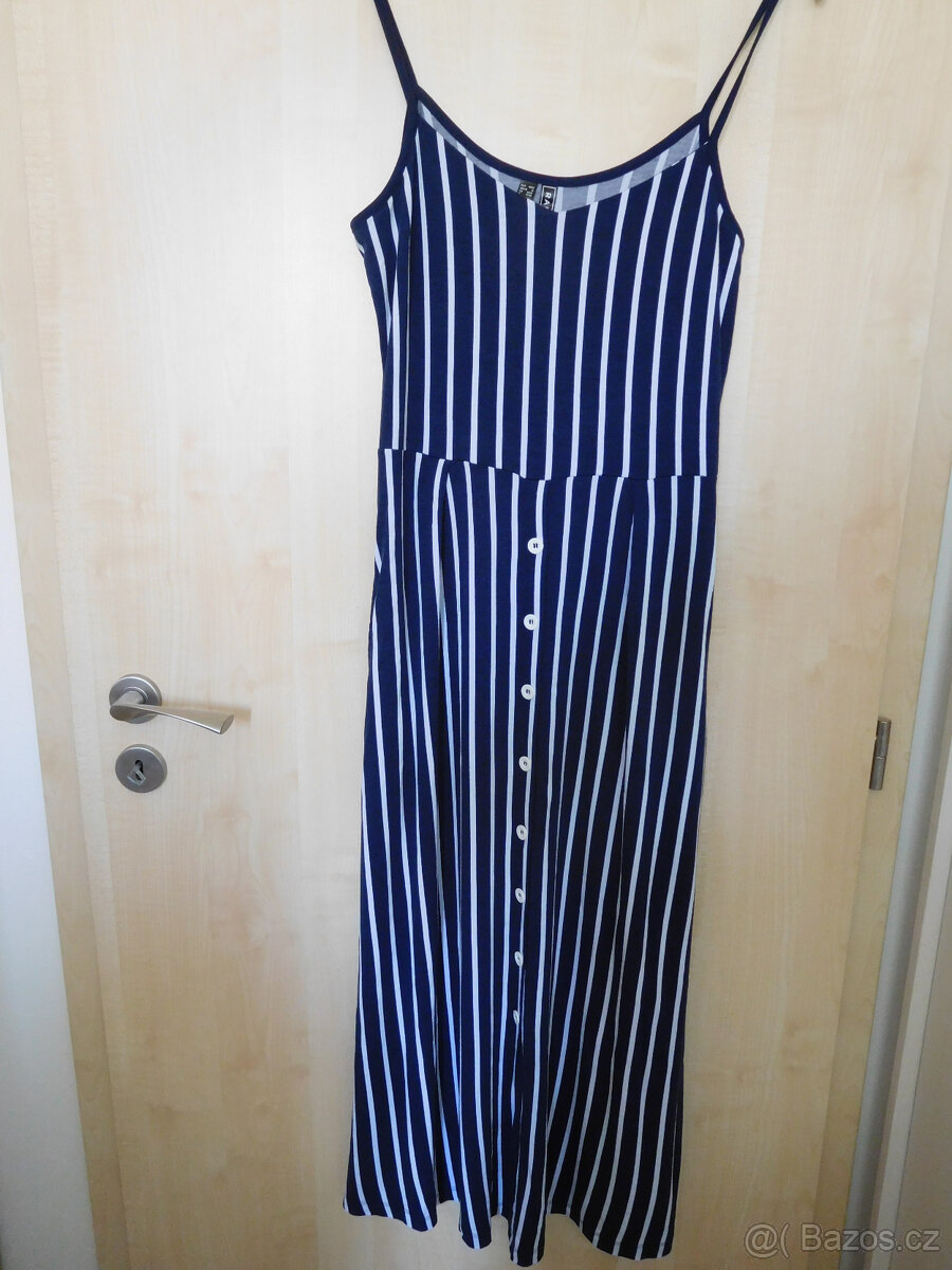 Letní lněná halena, černý top, šaty - 7