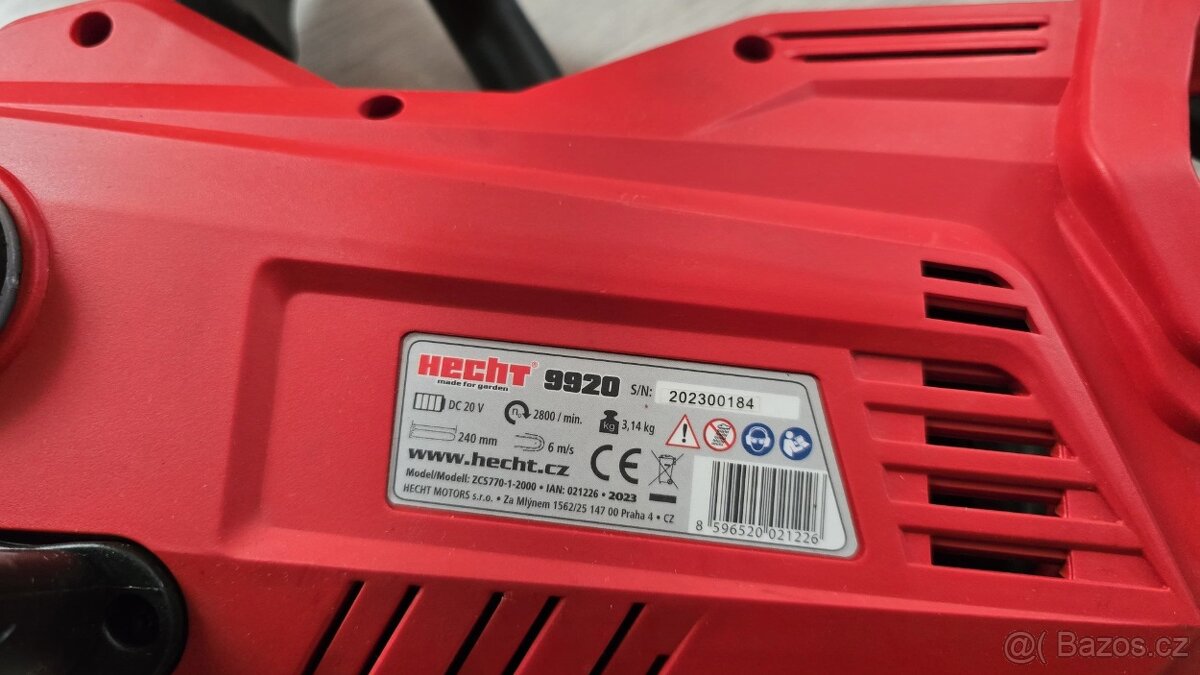 Akumulátorová řetězová pila HECHT 9920 - 7