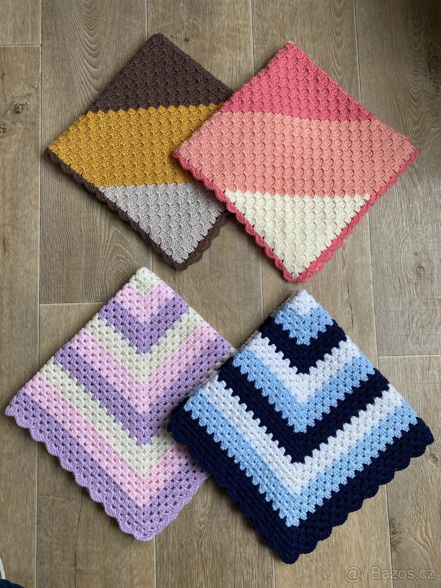 Háčkovaná deka do kočárku - 7