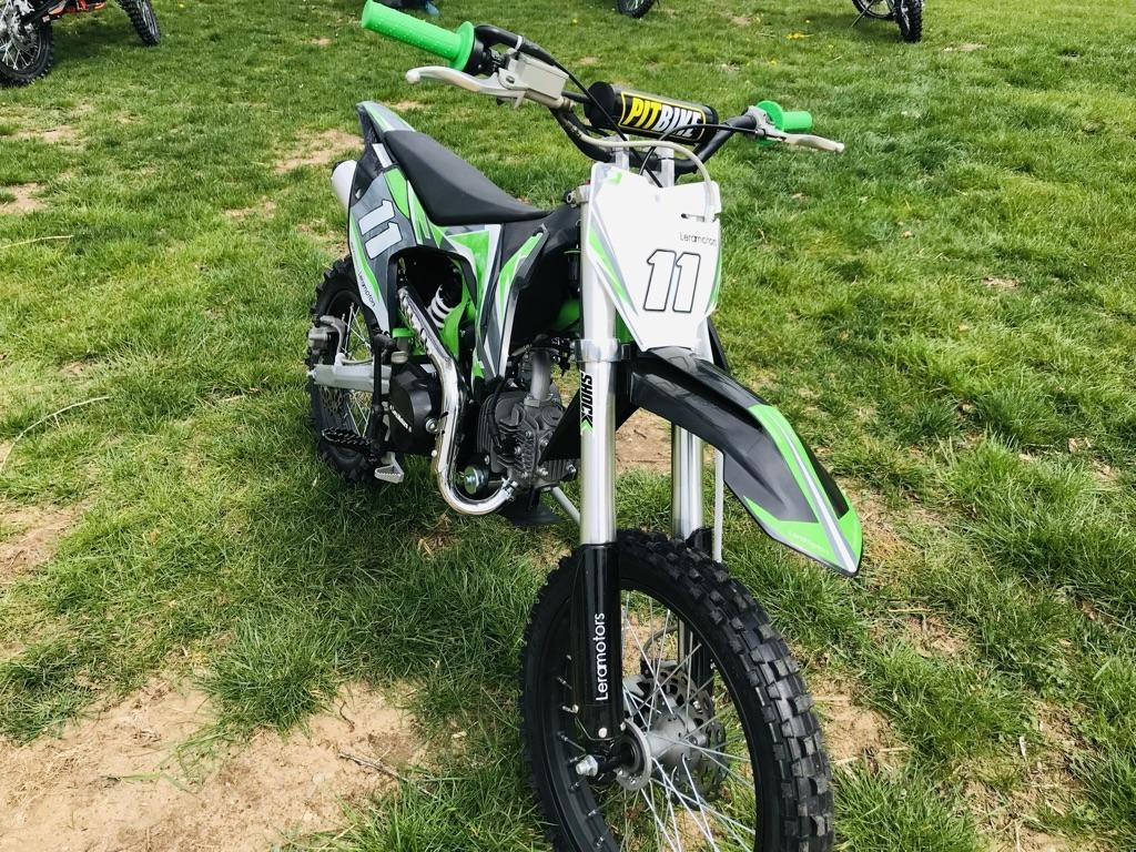 Pitbike Leramotors Shark 125ccm, el. start, zeleny - 7