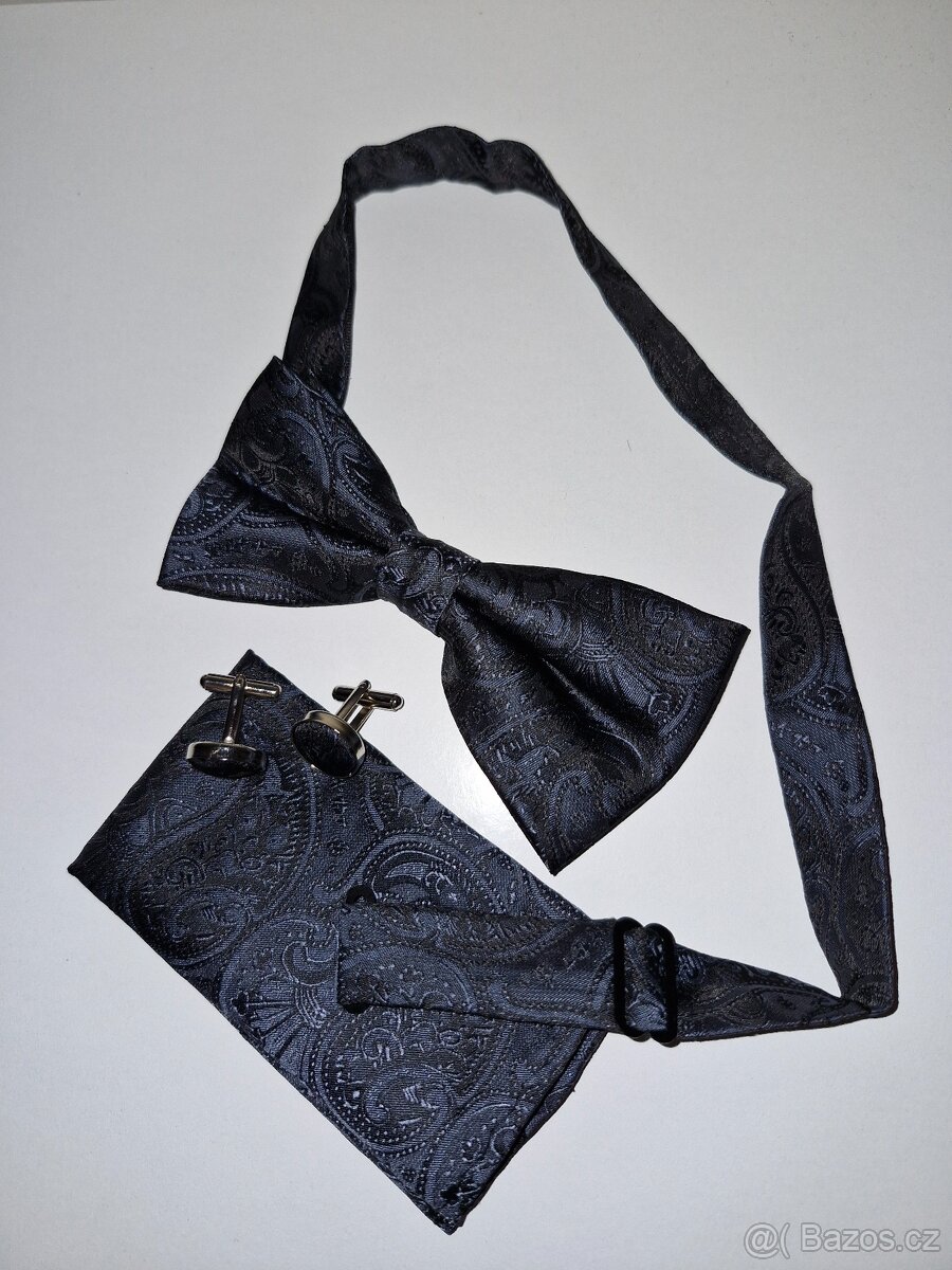 Nový pánský set sako,košile,motýlek vel.XXL - 7