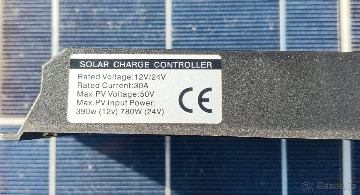 Solární nabíječka 30A 12V, 24V, ... - 7