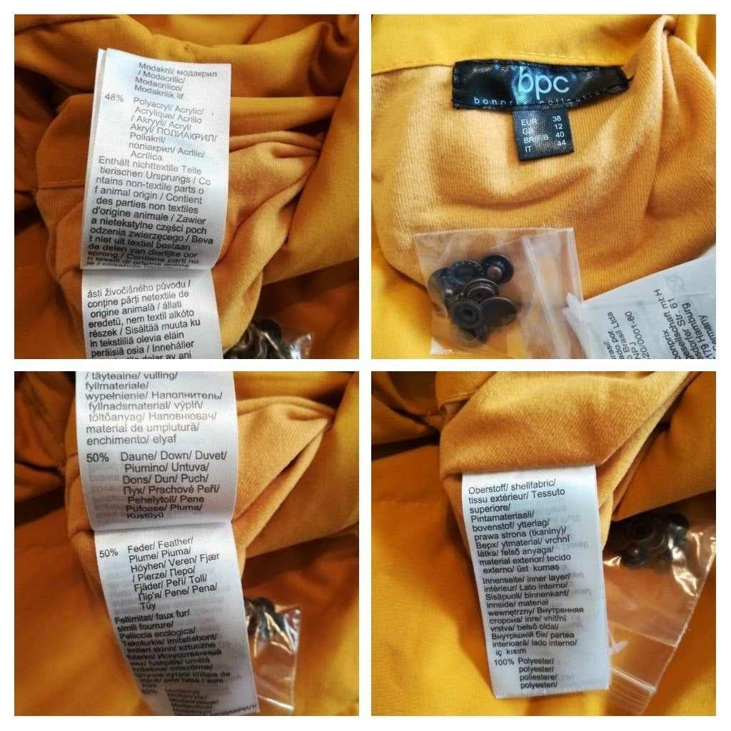 Péřová zimní oboustranná parka nová vel.38/40 - 7