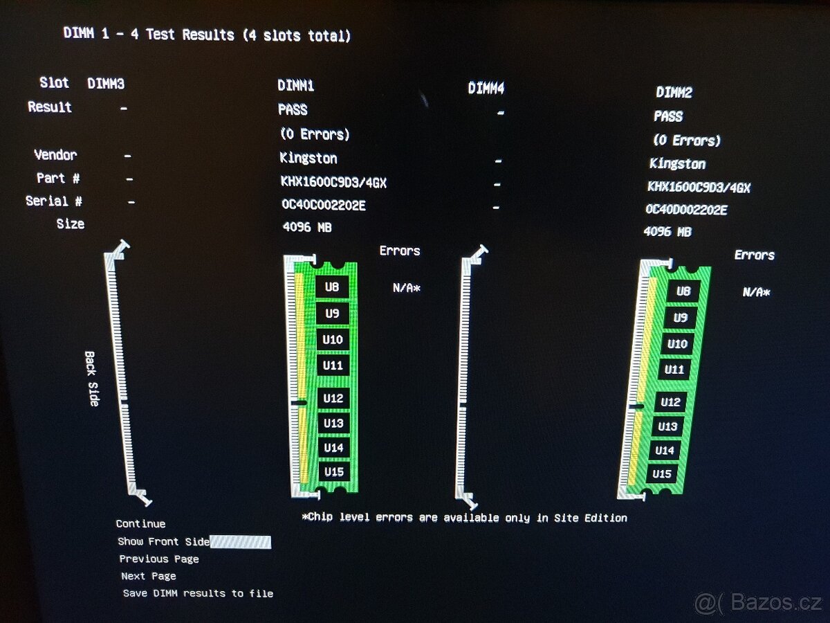 2x4gb ddr3 do PC (obě prošly MemTest86) - 7