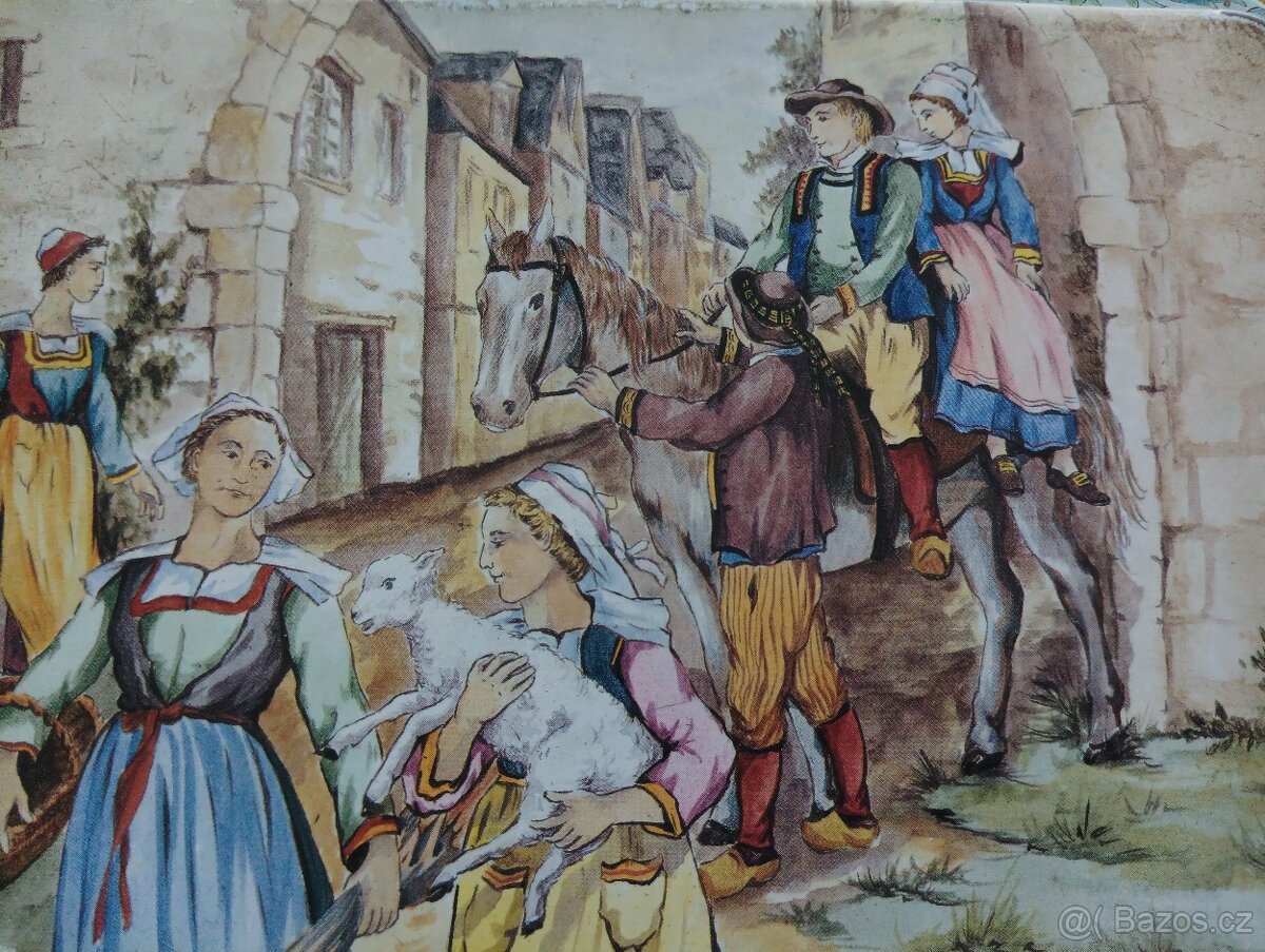 PLECHOVÁ KRABIČKA MASSILLY HB HENRIOT QUIMPER FRANCIE - 7