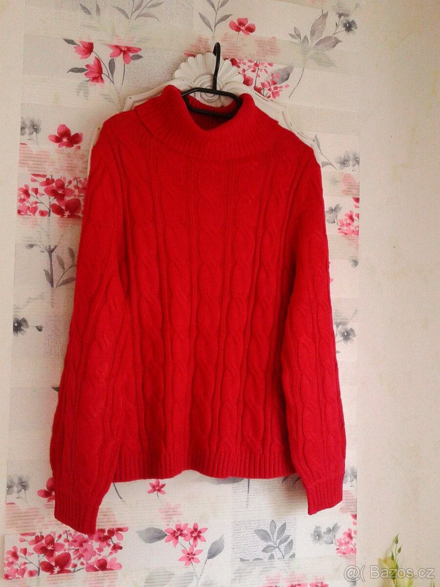 Krásný a teplá rolákový svetr 40/44 - 7