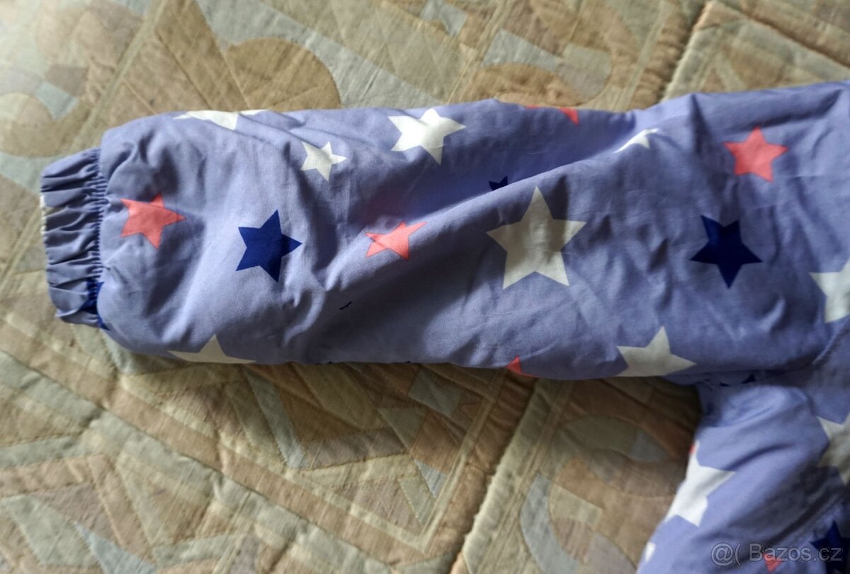 Dětská dívčí zimní bunda s hvězdami vel.110/116 - 7