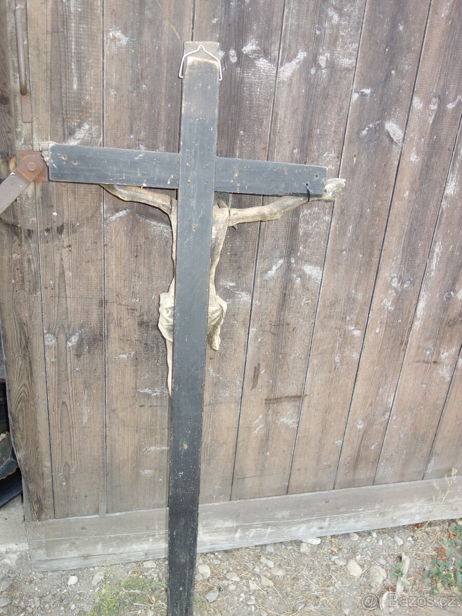 Starý Kristus dřevěný , super model - 7