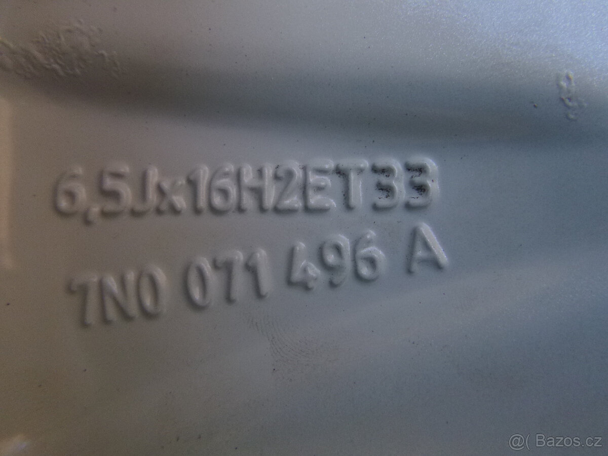 Celoroční alu sada originál VW Tiguan 5x112 6,5Jx16 ET33 - 7