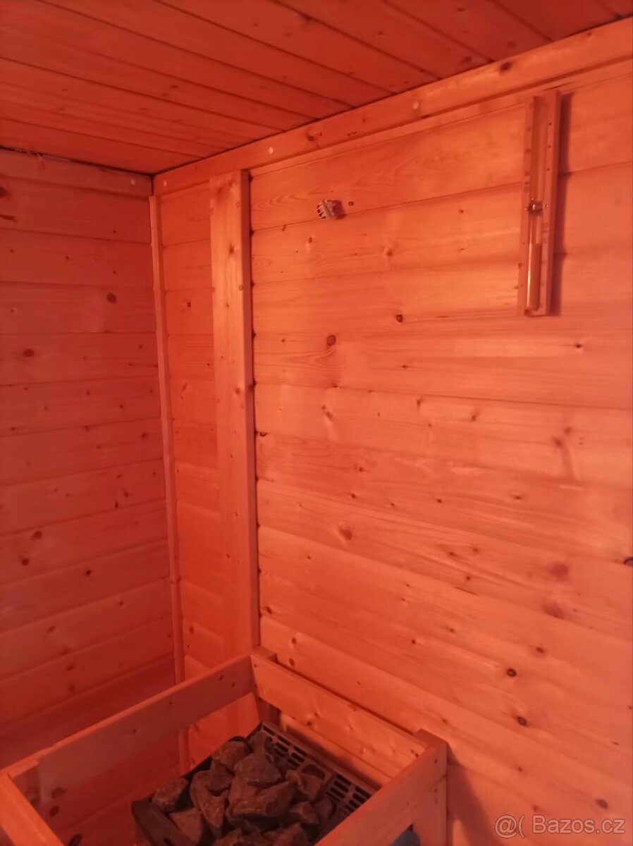 Finská sauna Karibu masiv s Bio-Mat kamny 9kw/380v - 7