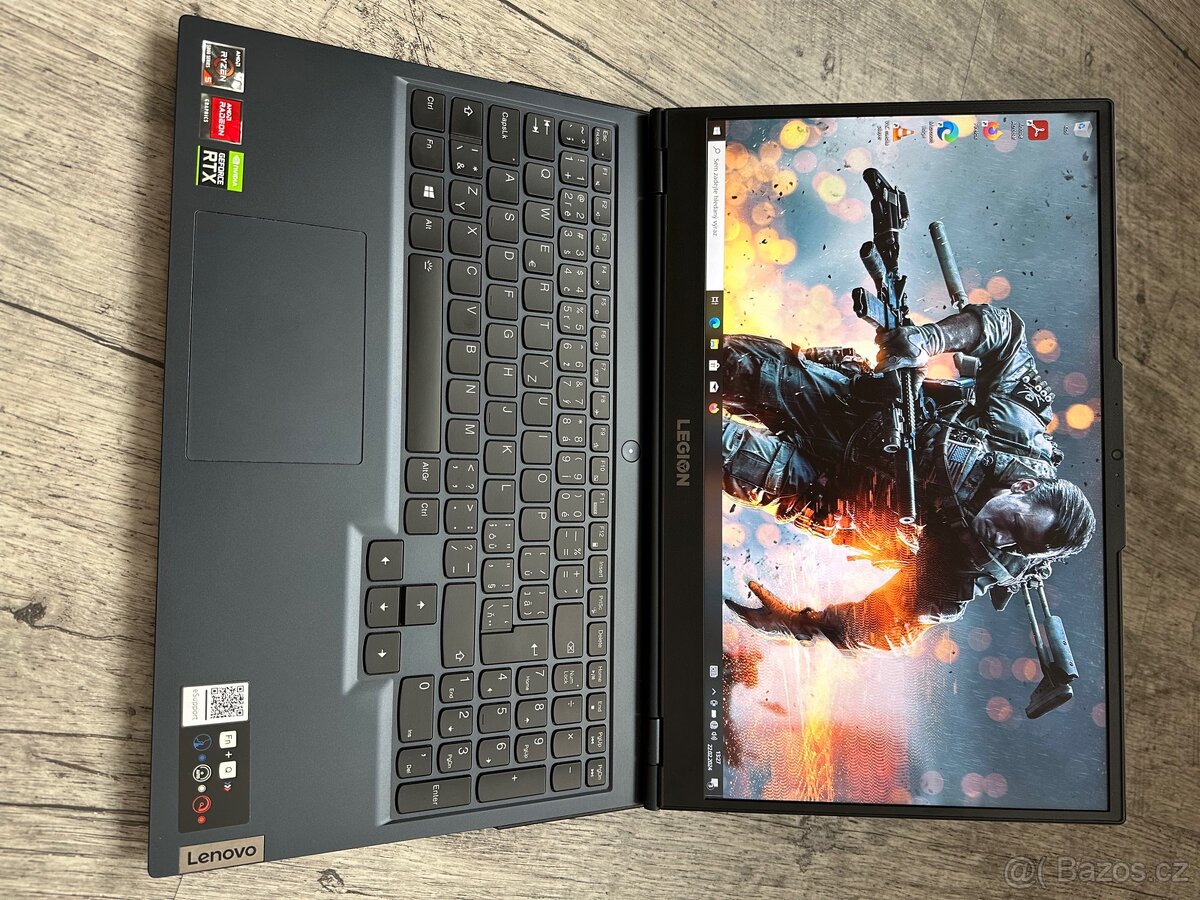 HERNÍ LENOVO LEGION-Ryzen 5/SSD/RTX 6GB/WIN11 - 7