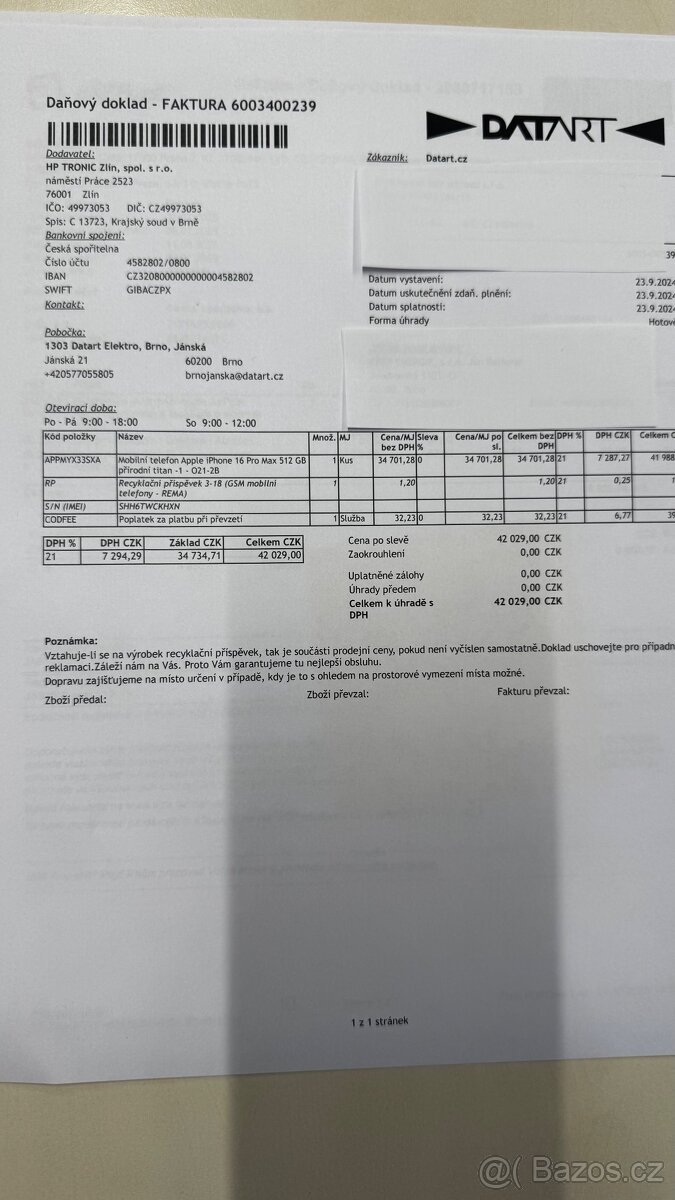 iPhone 16 Pro Max 512 GB – originál, staří pouze rok - 7