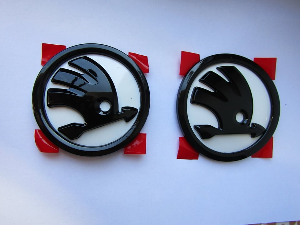 Znaky Škoda 90 nebo 80mm - barevné - 7