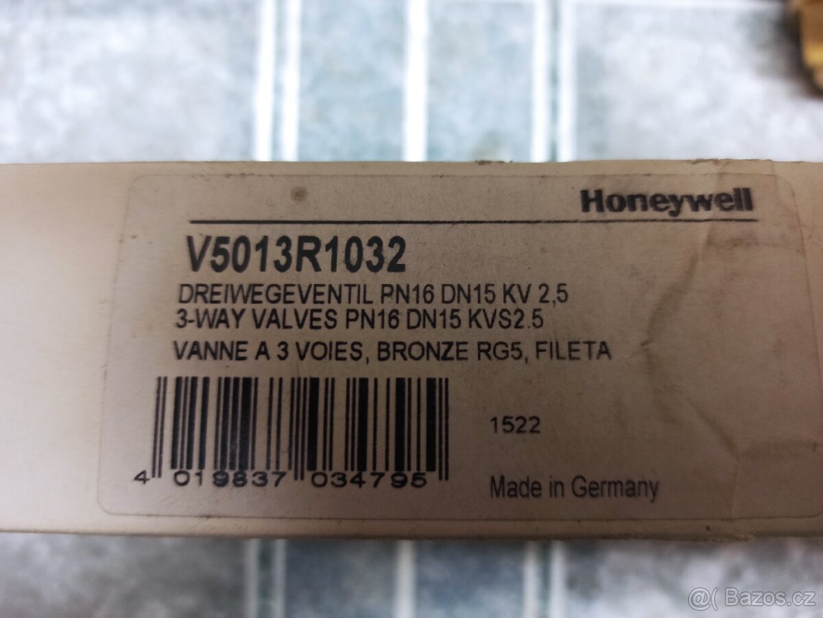 Prodám nový trojcestný ventil Honeywell - 7