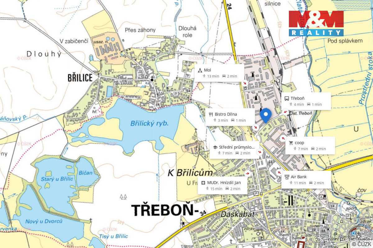 Pronájem kancelářského prostoru, 19 m², Třeboň, ul. Nádražní - 7