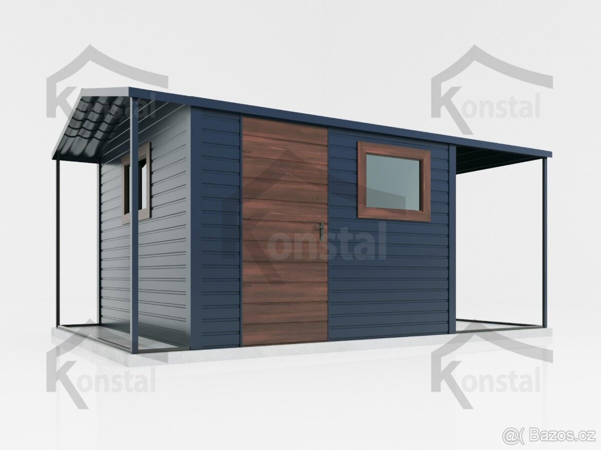 Zahradní domek 4x3m plus 2 přístřešky - 7