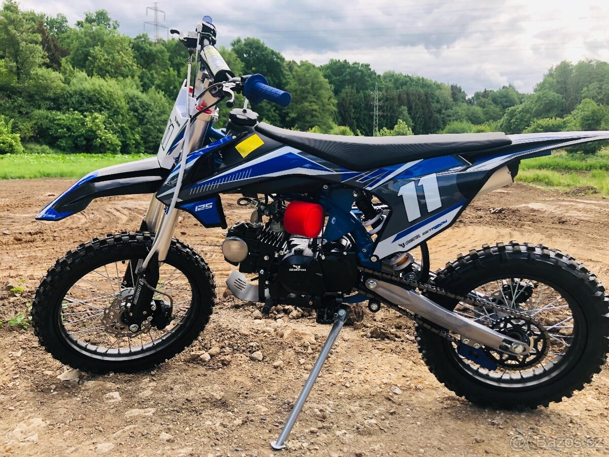 Pitbike Leramotors Shark 125ccm, el. start, modry - 7