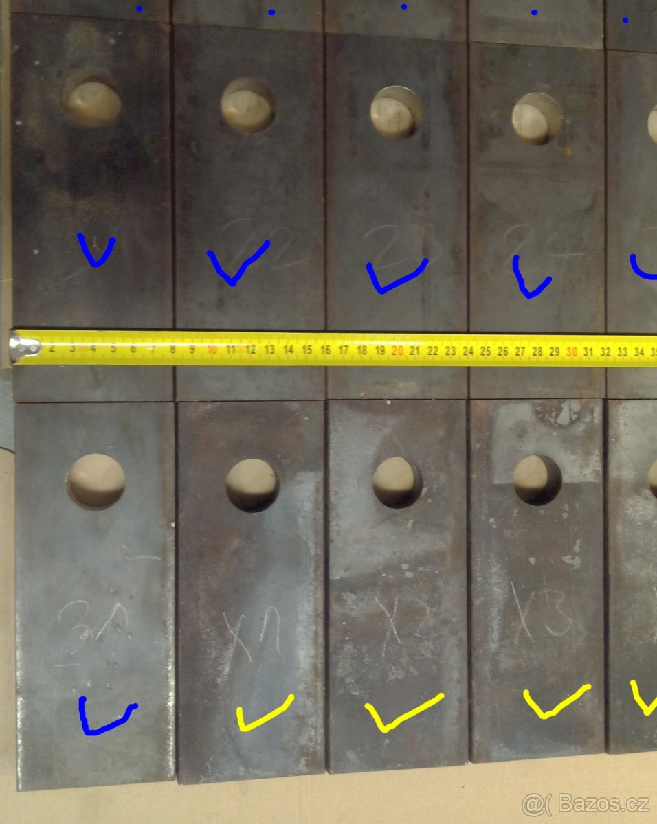 Kalené kladívko do kladívkového štěpkovače / drtiče 20x8x2cm - 7