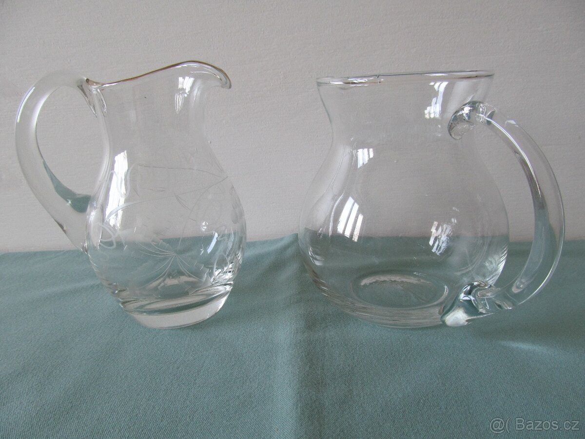 Skleněný džbánek s víkem +2 +1 - 7