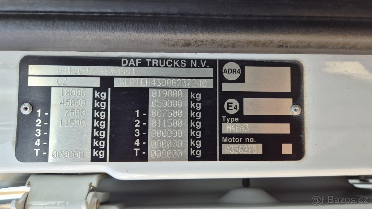 DAF XF 480 FT LOW DECK SSC EURO 6 - 7