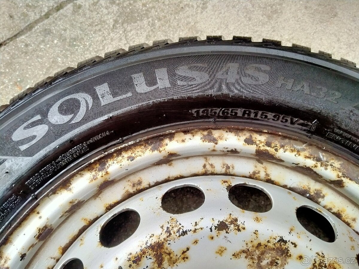 Ocelová kola 6J x 15, 5x112,ET 47, celoroční pneu 195/65 R15 - 7
