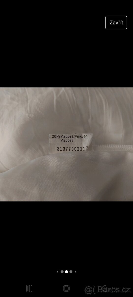 Bílé šaty na úzká ramínka. Vhodné i jako večerní. - 7