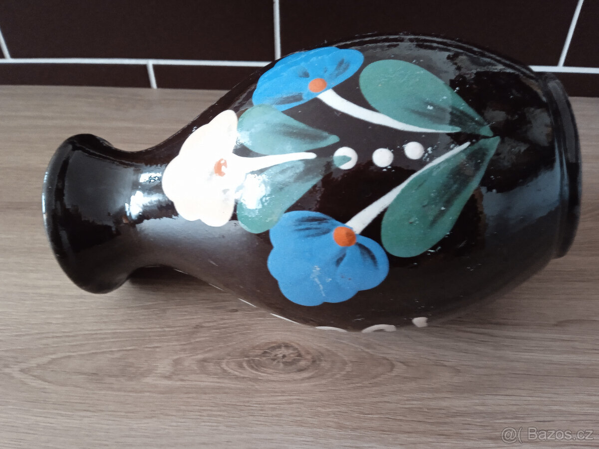 Retro váza z keramiky-Pozdišovce Slovensko - 7