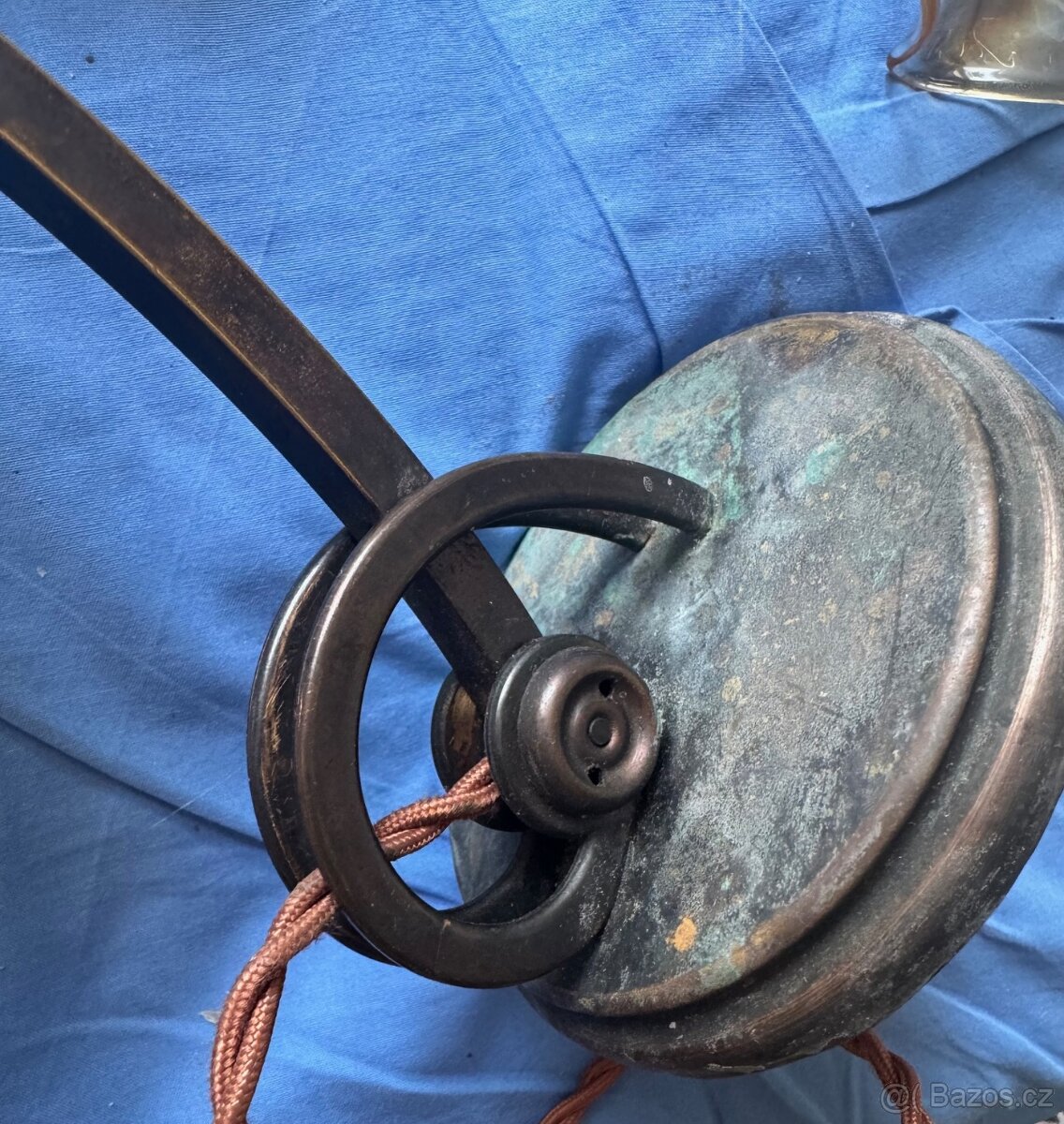 starožitná lampička funkční-více v inzerátu - 7