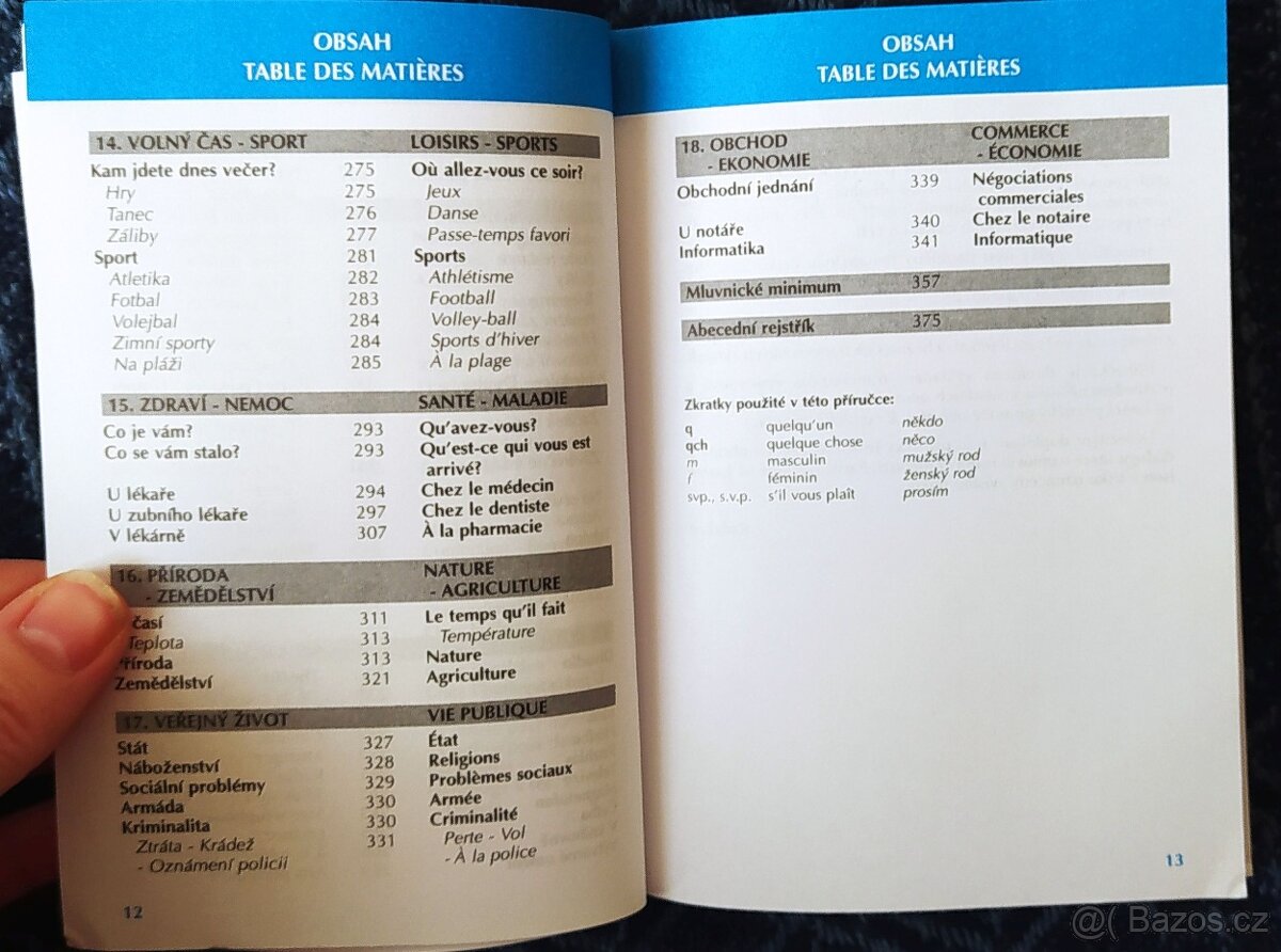 PRODÁM ČESKO-FRANCOUZSKOU KONVERZACI,PRAHA 17 I ZAŠLU - 7