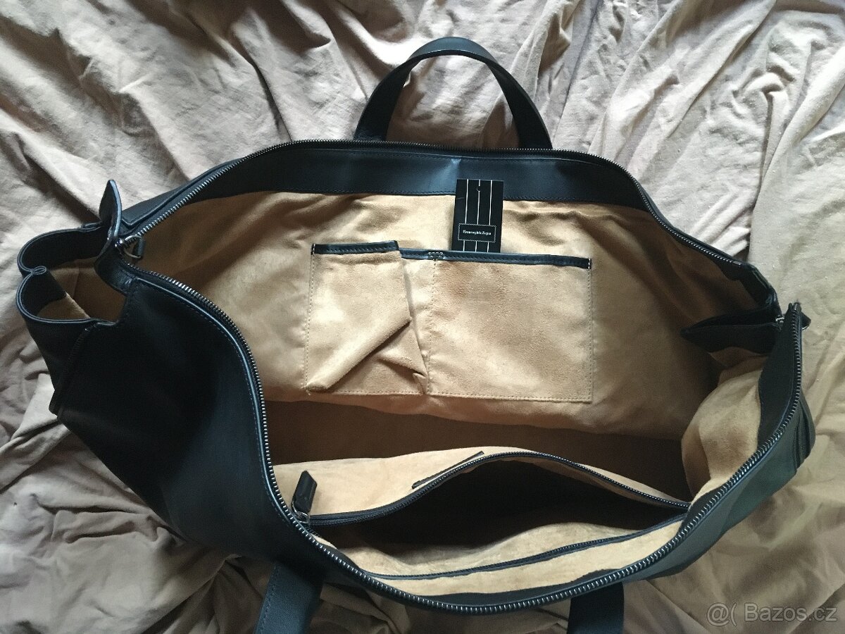 Cestovní kožená brašna - taška Ermengildo Zegna - 7