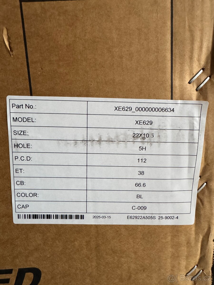 Mercedes R22 Brabus 5x112 S class W223 9J 10,5J - 7