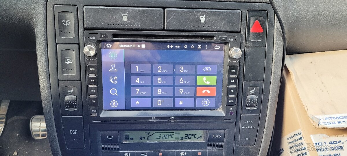 2DIN autorádio s Androidem VW, Sharan, ..., Wi-Fi, USB, GPS - 7