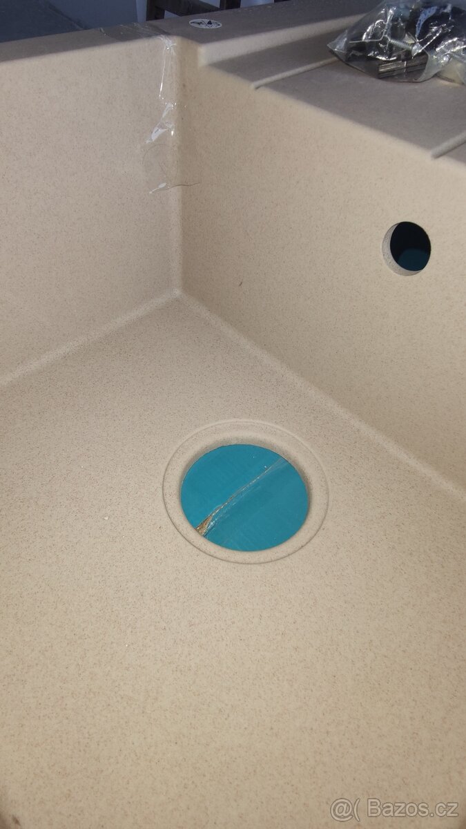 granitový dřez béžový - 7