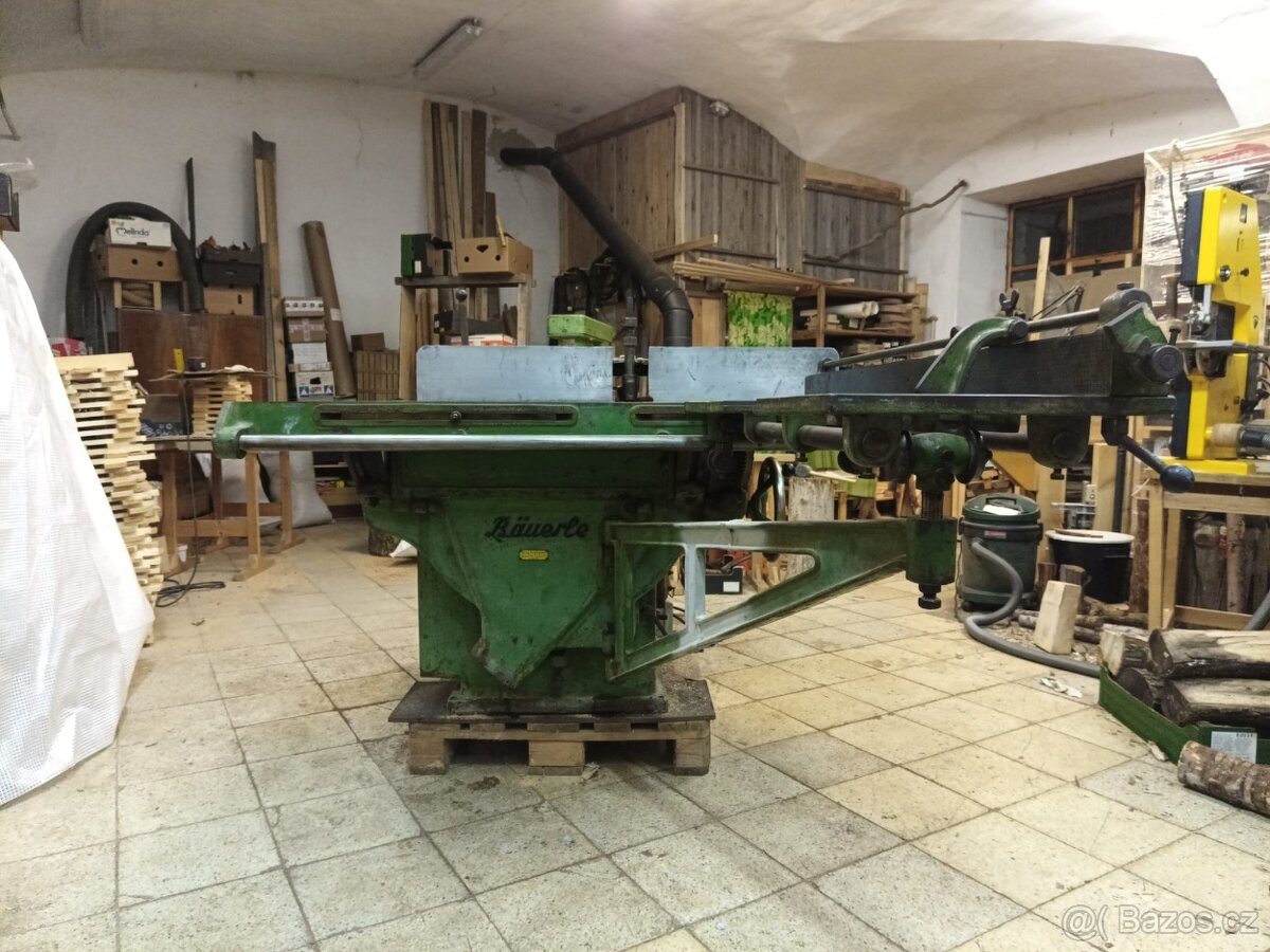 Trojkombinace BAUERLE – litinová pila / frézka / dlabačka - 7