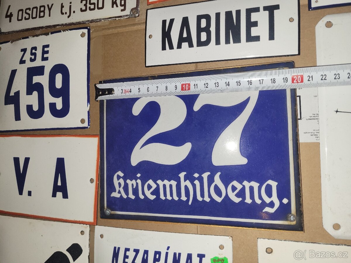 Smaltovaná cedule tabule tabulka - 7