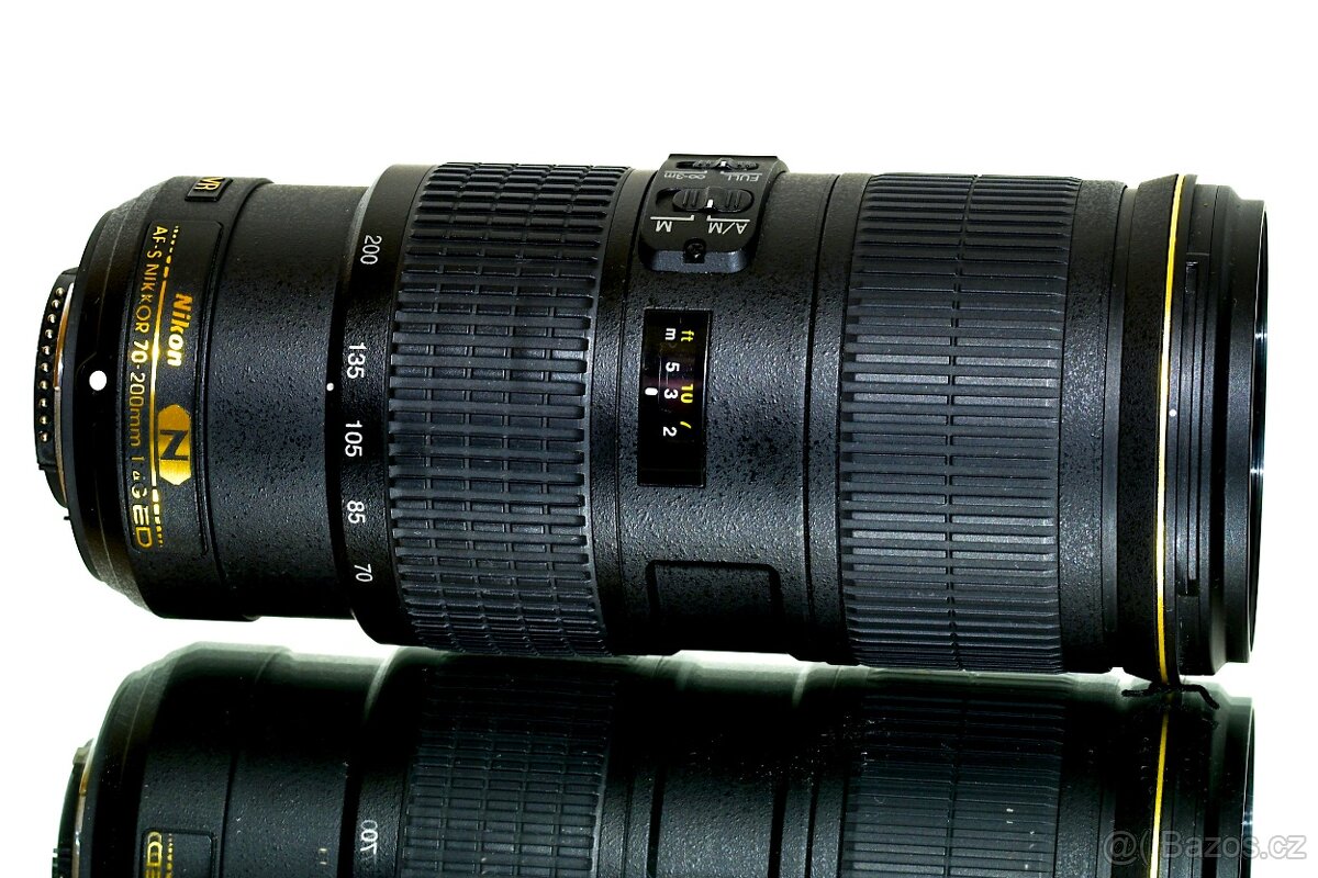 Nikon AF-S 70-200mm F/4 ED VR + UV filtr TOP STAV - 7