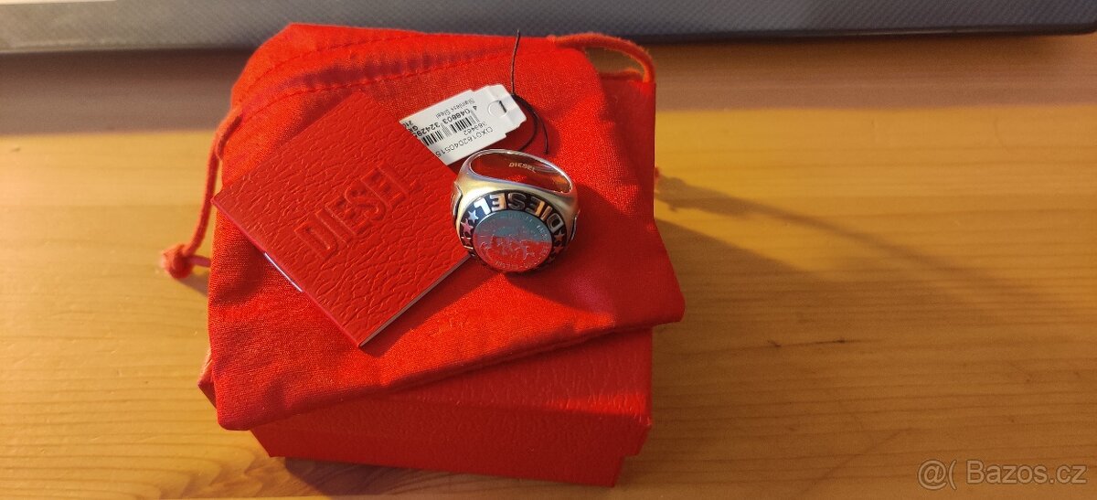 Diesel Moderní pánský prsten velikost 66 - 7