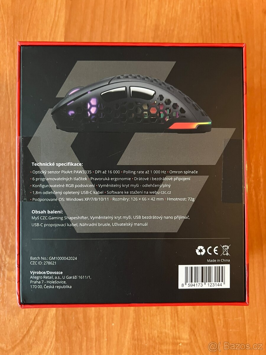 Herní myš nová, nerozbalená CZC.Gaming Shapeshifter - 7